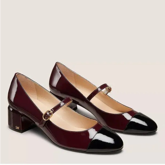 Stuart Weitzman Shoes - Stuart Weitzman Burgundy and Black Heels